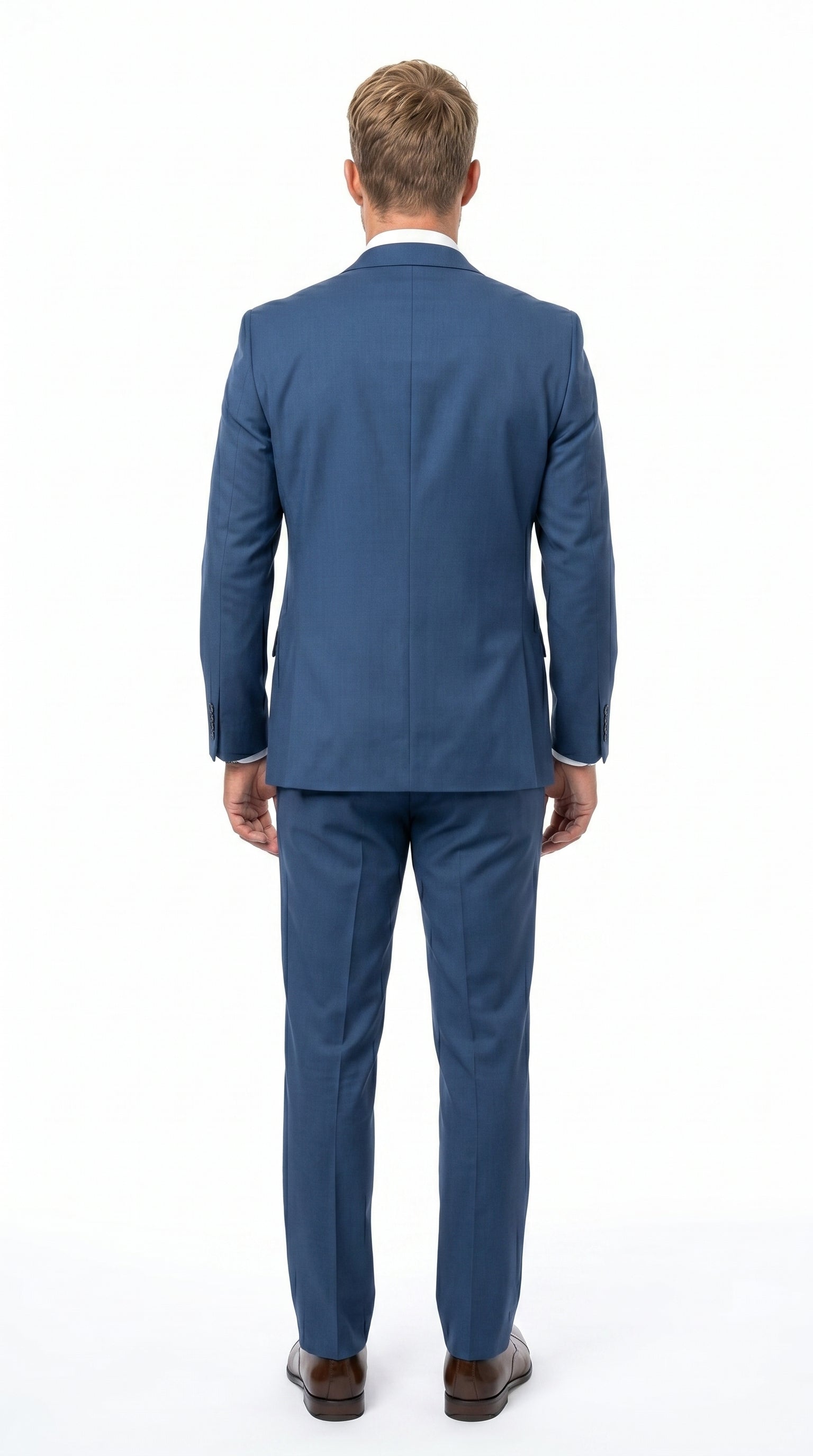 Statement Men's Sapphire 100% Wool Slim Fit Suits