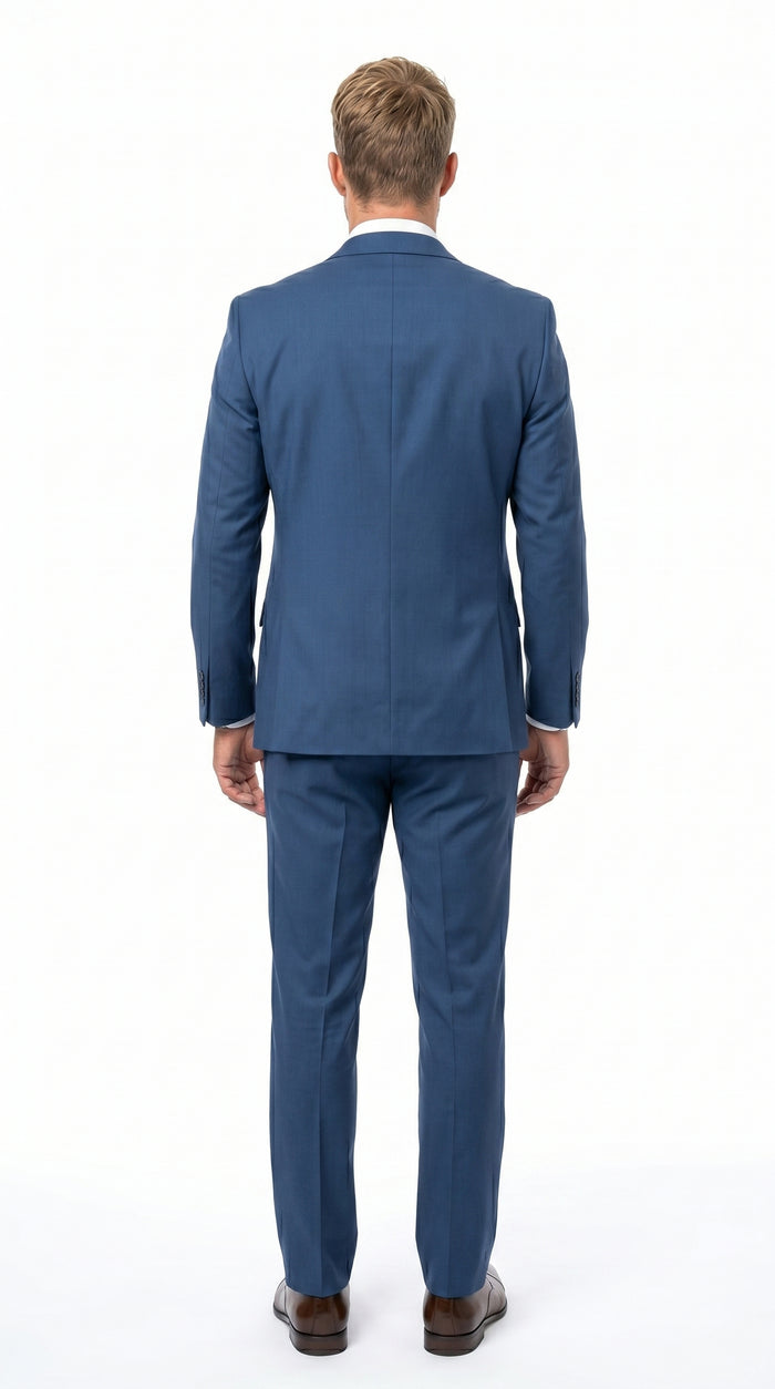 Statement Men's Sapphire 100% Wool Slim Fit Suits
