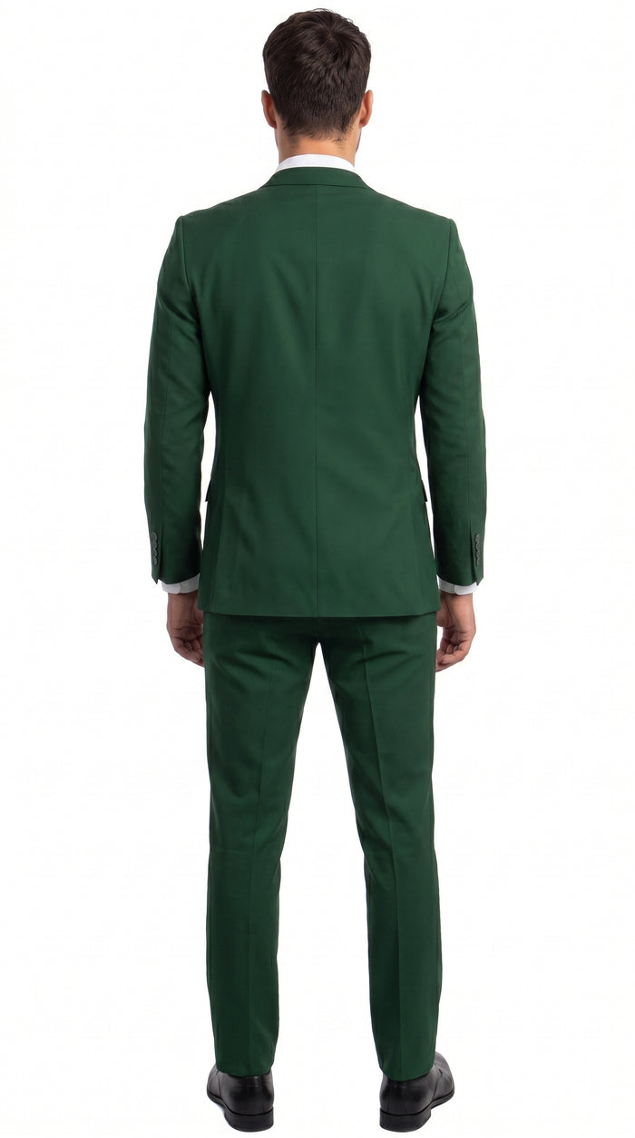 Men’s Emerald Green Slim Fit Wedding Suit, Groom and Groomsmen Formal Dress Suit