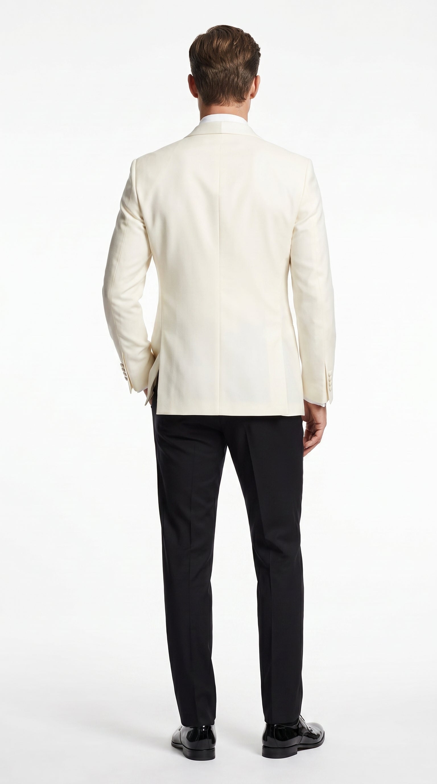 Men's James Bond Outfit Dinner Two Piece Ivory Tuxedo