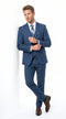 Statement Men's Sapphire 100% Wool Slim Fit Suits