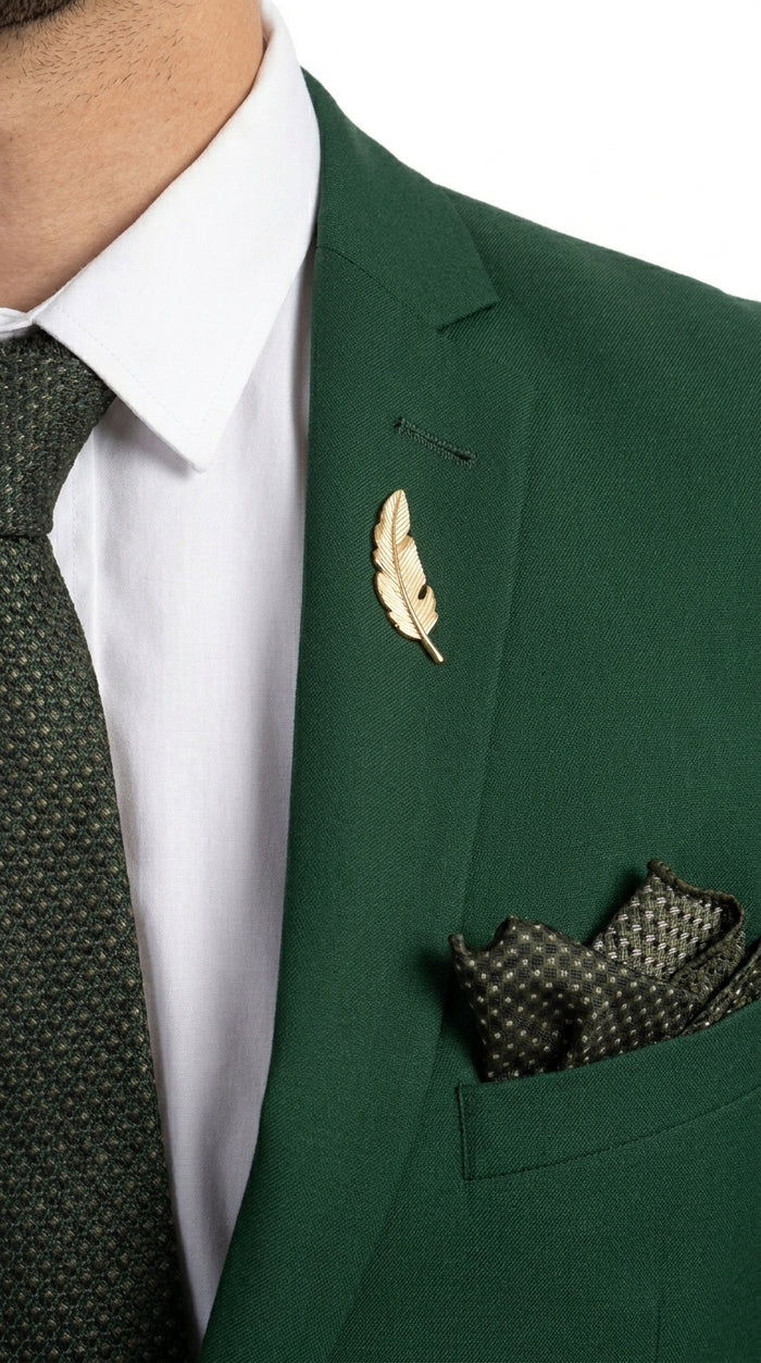 Men’s Emerald Green Slim Fit Wedding Suit, Groom and Groomsmen Formal Dress Suit