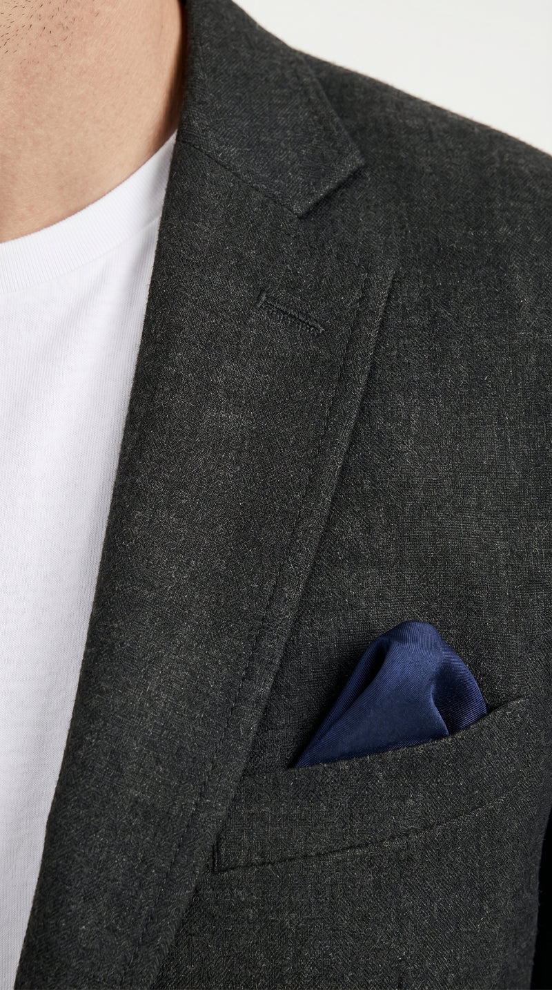Men’s Black Linen Blazer, Classic Sport Coat for Summer Wedding Business Casual Wear