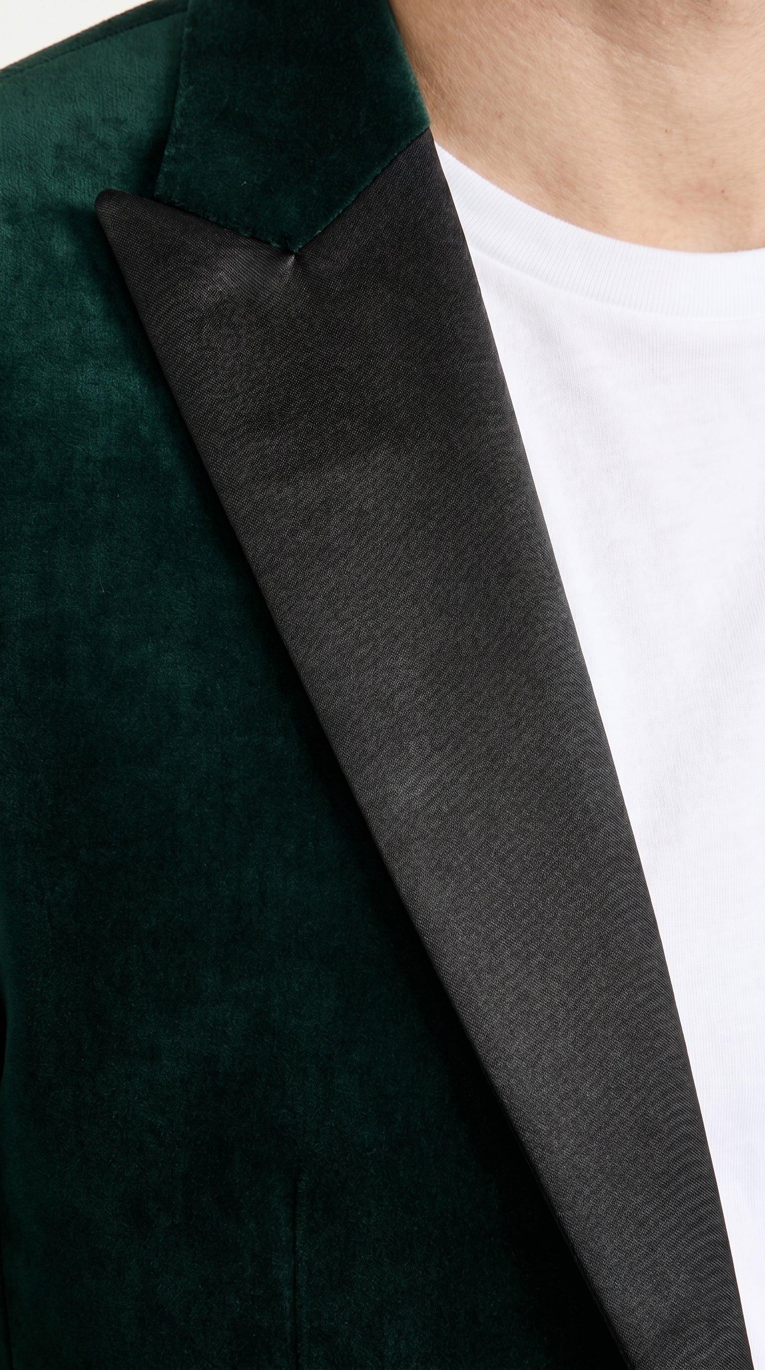 Men’s Olive Hunter Green Velvet Tuxedo Jacket with Black Satin Lapel, Formal Dinner Blazer