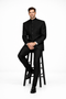 Mandarin Collar Tuxedo - Mandarin Tuxedo - No Collar Suit - Black Suit