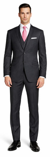 Mantoni Charcoal Two-button Wool Suit