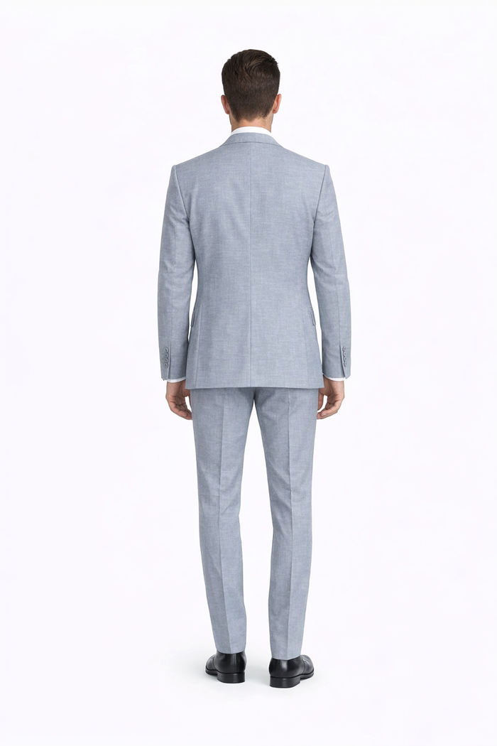 Men's Tiglio Light Gray Suit by Alberto Nardoni | All Sizes | Premium Wool