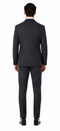 Marc Darcy Dion Teal Blue Tweed Slim Fit Wedding 3-Piece Suit Herringbone Fabric