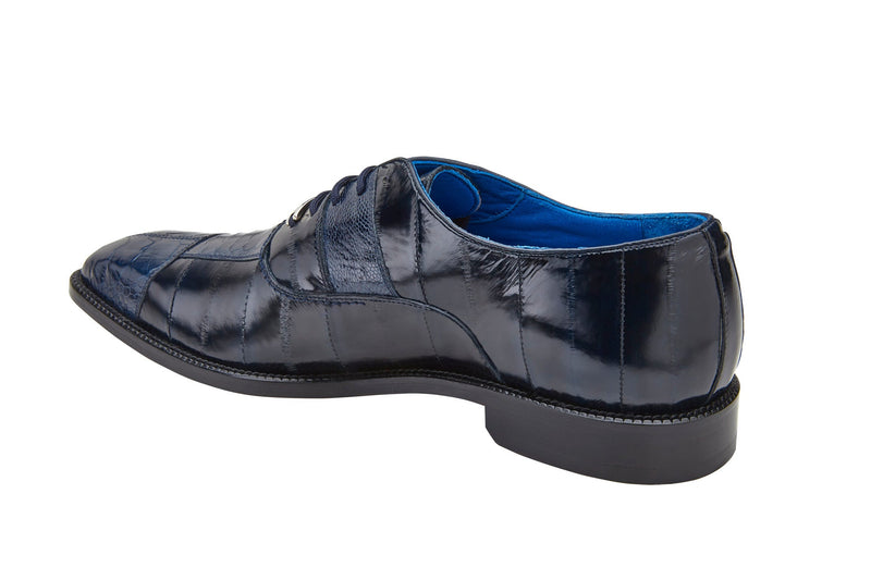Belvedere Mare - Navy Alligator Luxury Oxford