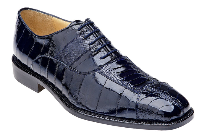 Belvedere Mare - Navy Alligator Luxury Oxford