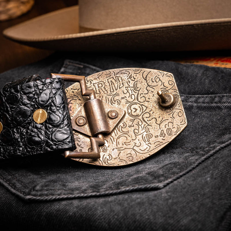 Marco_Di_Milano Marlboro Belt Black Leather Shoe