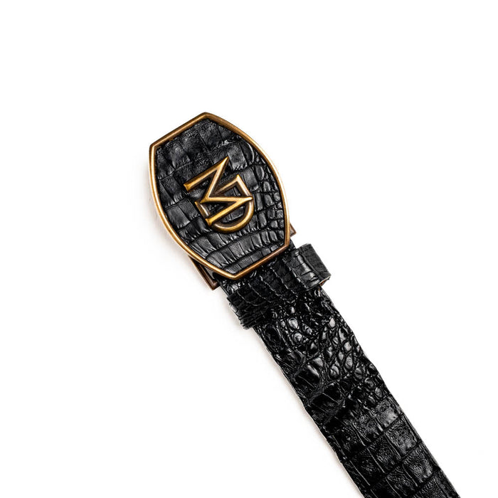 Marco_Di_Milano Marlboro Belt Black Leather Shoe