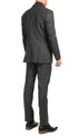 Mason  Charcoal Men'S Premium 2 Piece Wool Slim Fit Suit