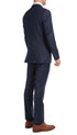 Mason  Navy Men'S Premium 2PC Premium Wool Slim Fit Suit