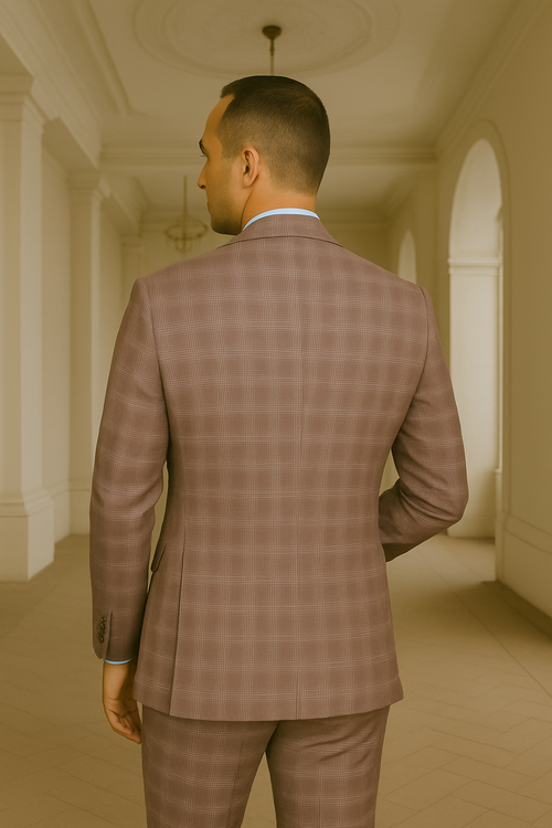 Wool Suit - Italian Made Business Suit by Statement Men's 3 Piece 100% Wool Modern Fit Suit - Coordinating Solid Color Vest