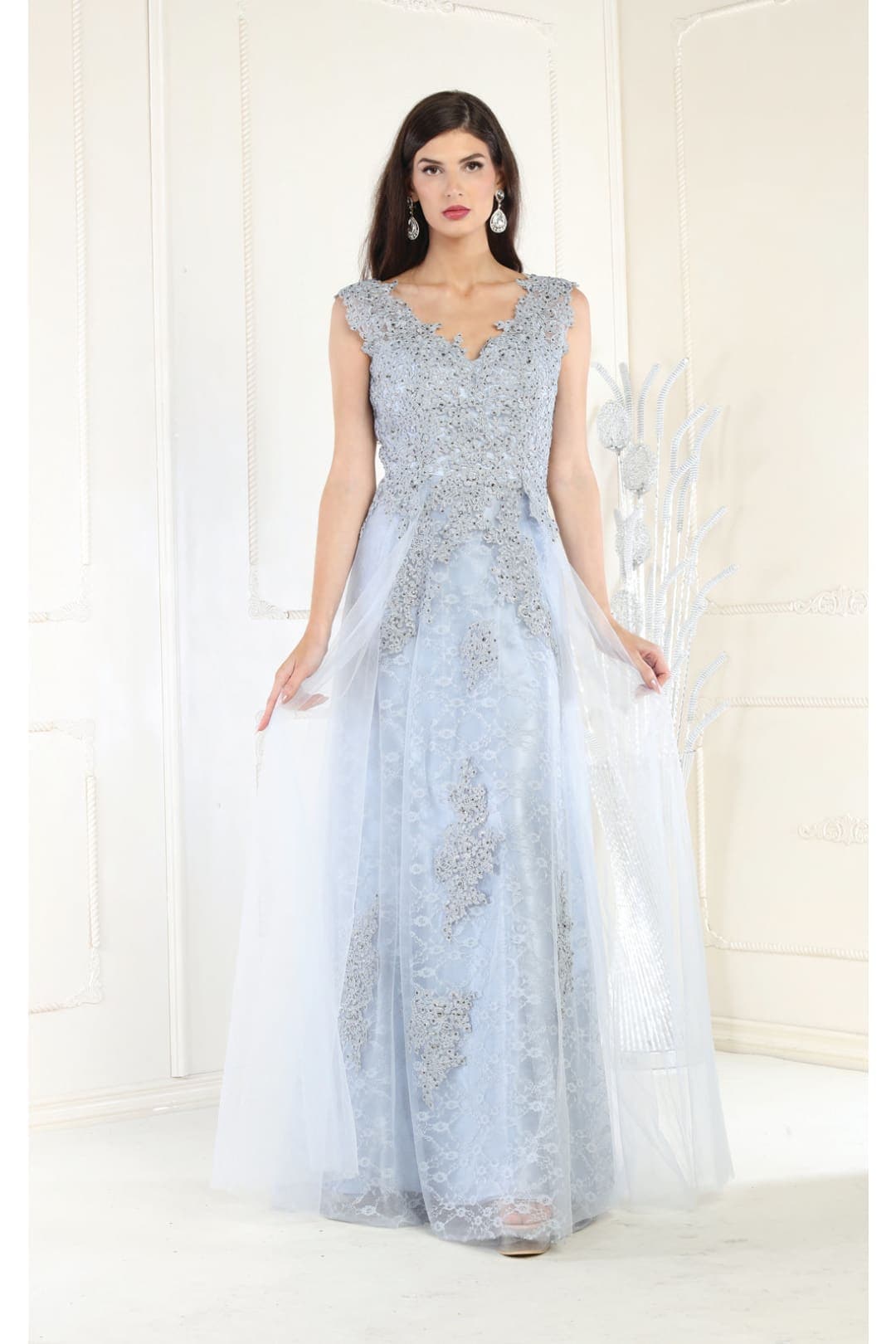 May Queen MQ1799 Special Occasion A-line Embroidered Formal Dress