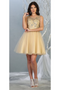 Dama Dresses for Quinceanera in Champagne Style  MQ1803 Quince Outfit