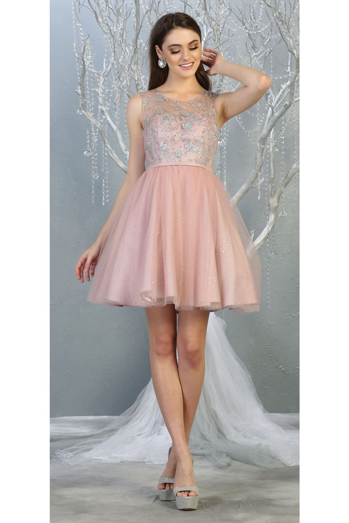 Dama Dresses for Quinceanera in Mauve Style  MQ1803 Quince Outfit