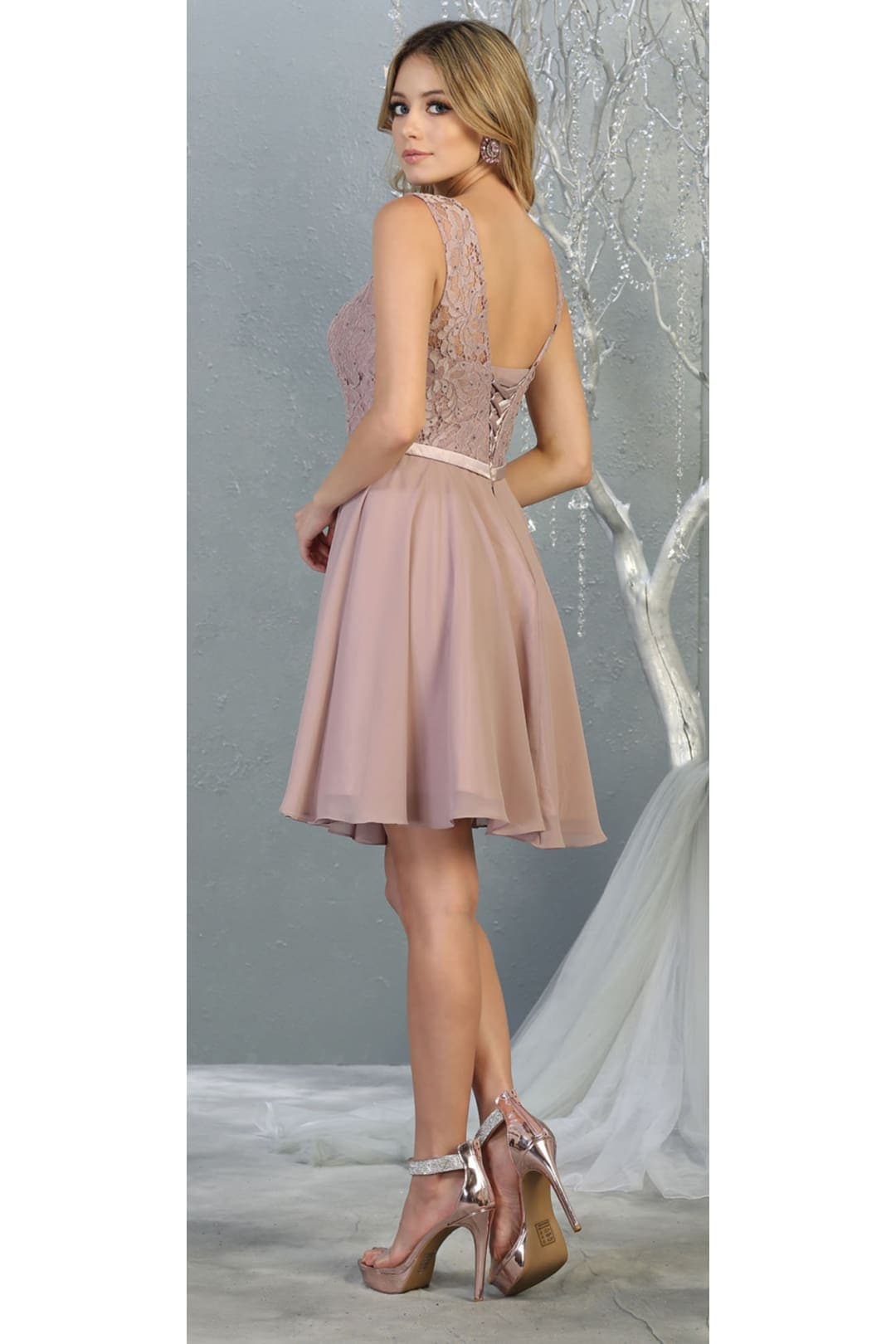 Dama Dresses for Quinceanera in Mauve Style MQ1814 Quince Outfit