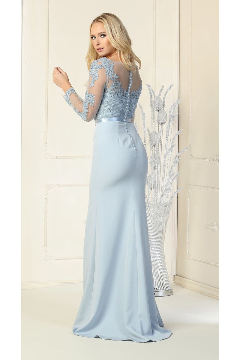May Queen MQ1847 Long Sleeve Special Occasion Dress