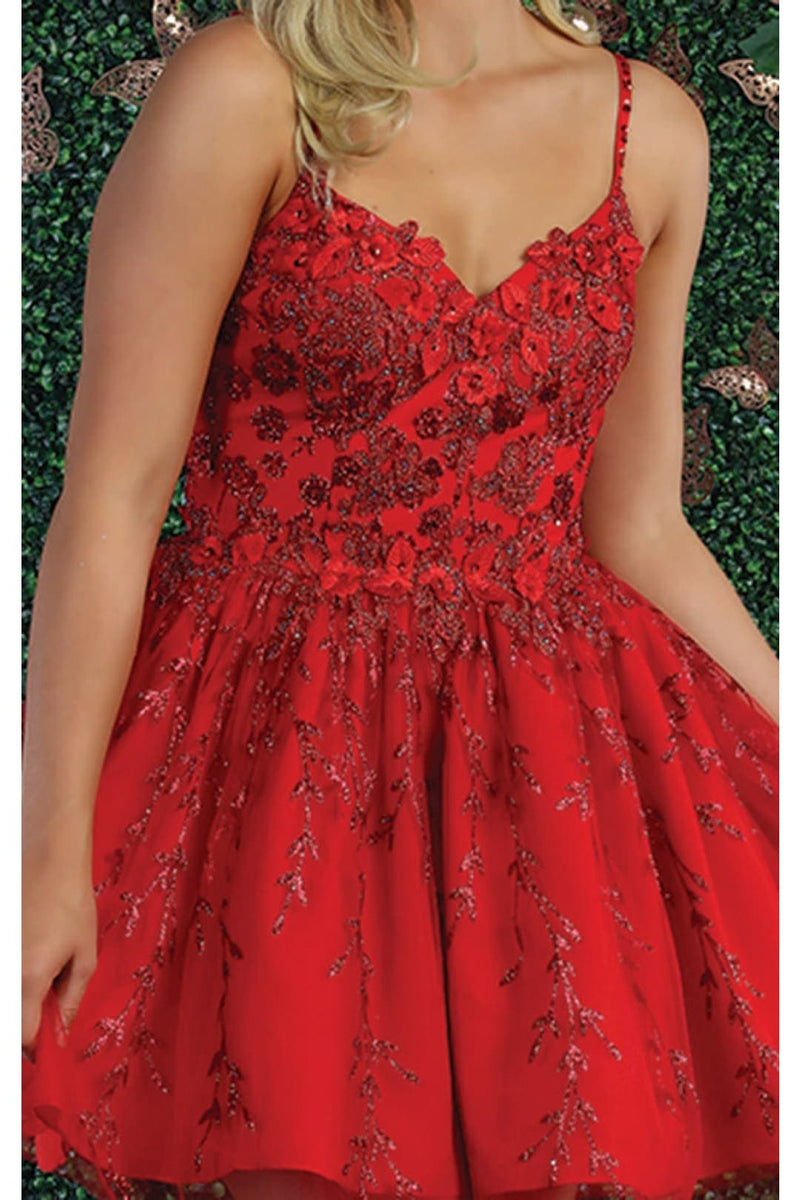 Dama Dresses for Quinceanera in Red Style MQ1891 Quince Outfit