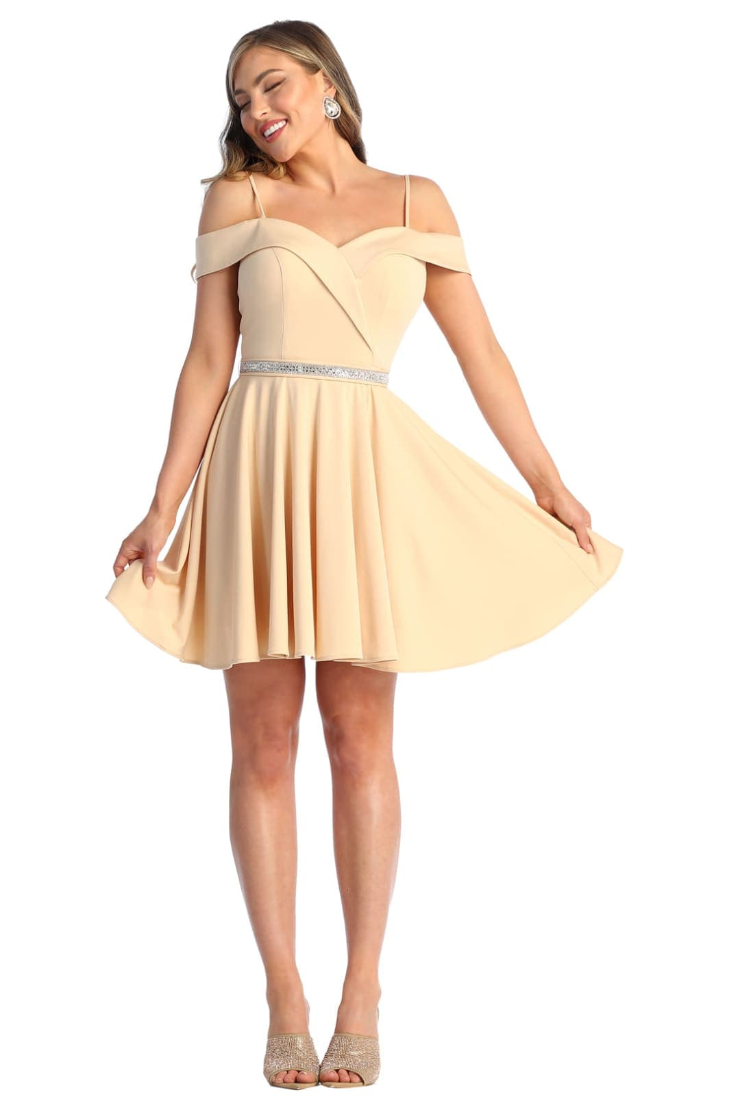 Dama Dresses for Quinceanera in Champagne Style MQ1916 Quince Outfit