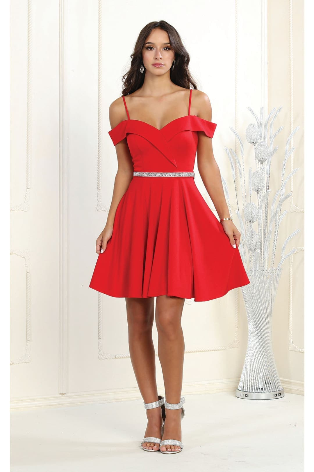 Dama Dresses for Quinceanera in Red Style MQ1916 Quince Outfit