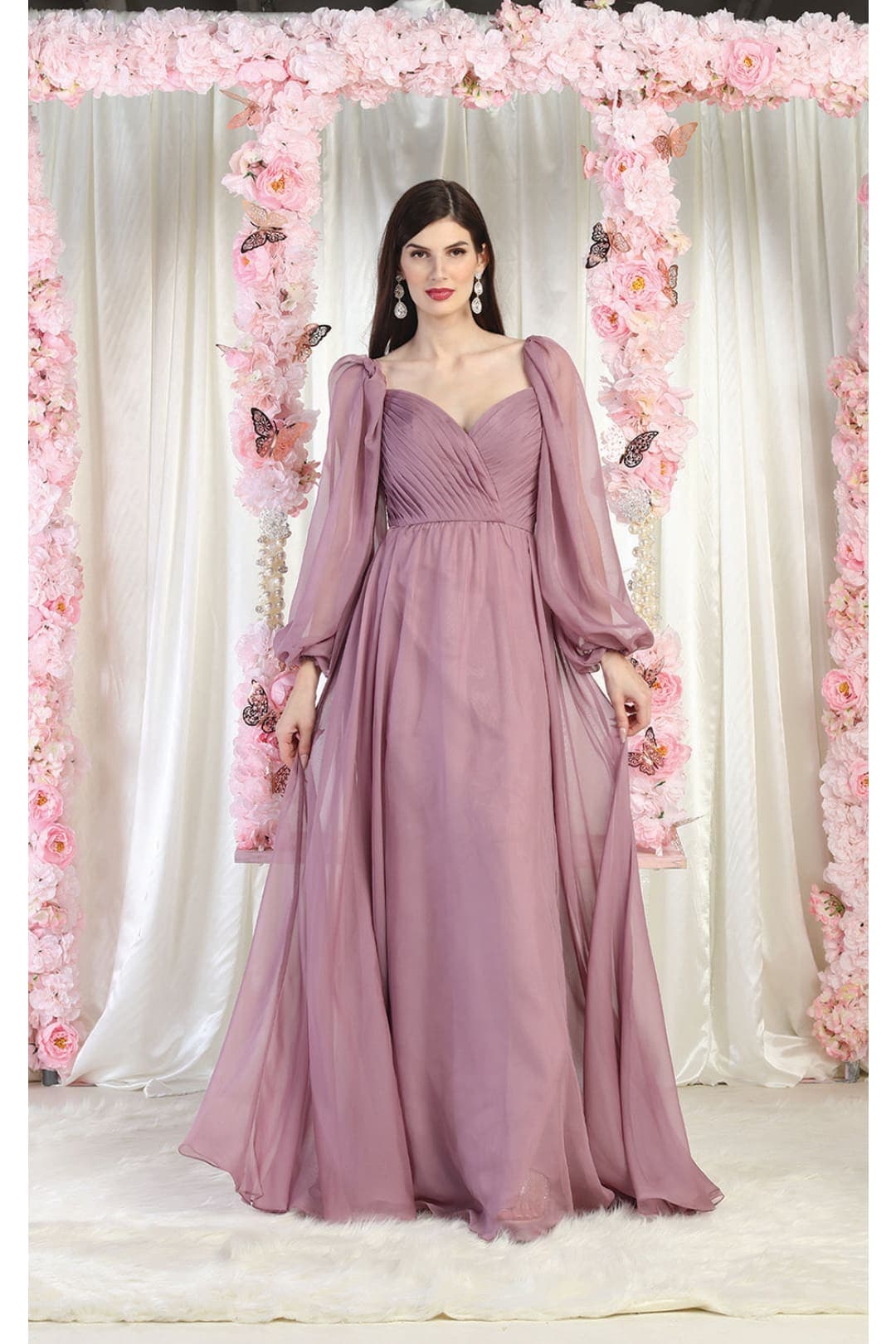 Chiffon Mother Of The Bride Gown MQ1990