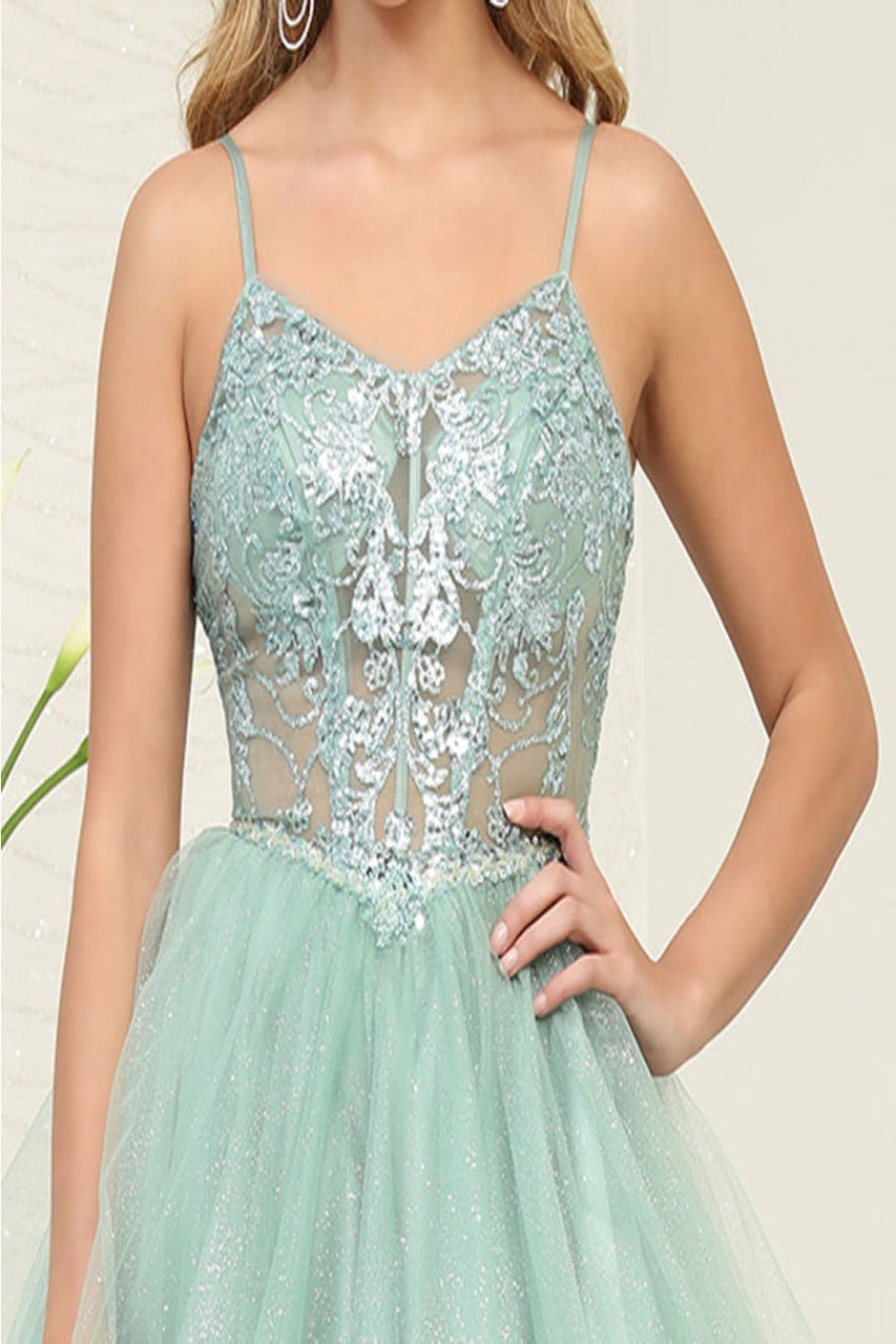 Dama Dresses for Quinceanera in Sage Style MQ2082 Quince Outfit