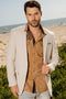 Men’s Beige Date Night Blazer – Tailored Modern Fit Stretch Jacket