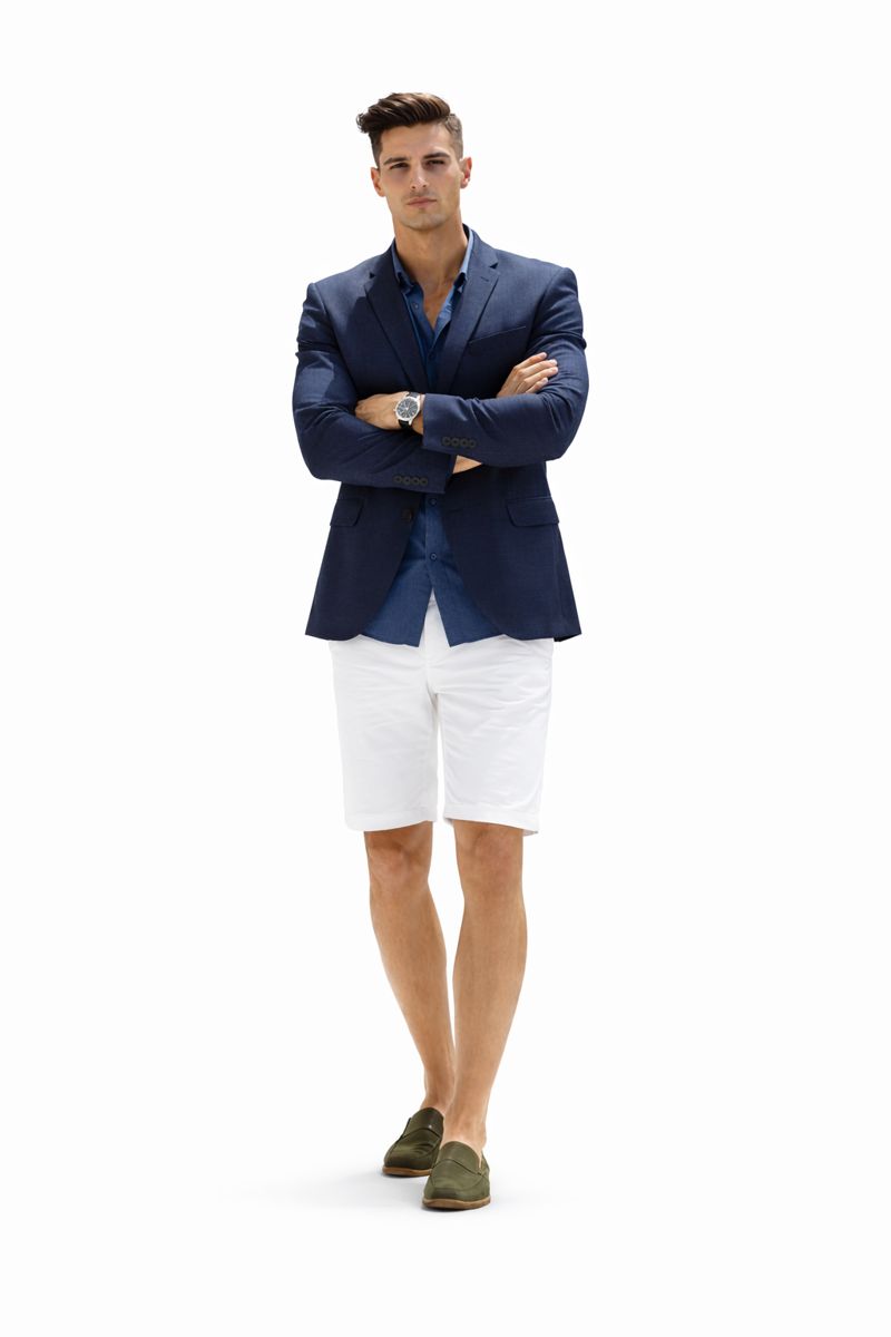 Men Blazer With Shorts - Summer Blazer with shorts