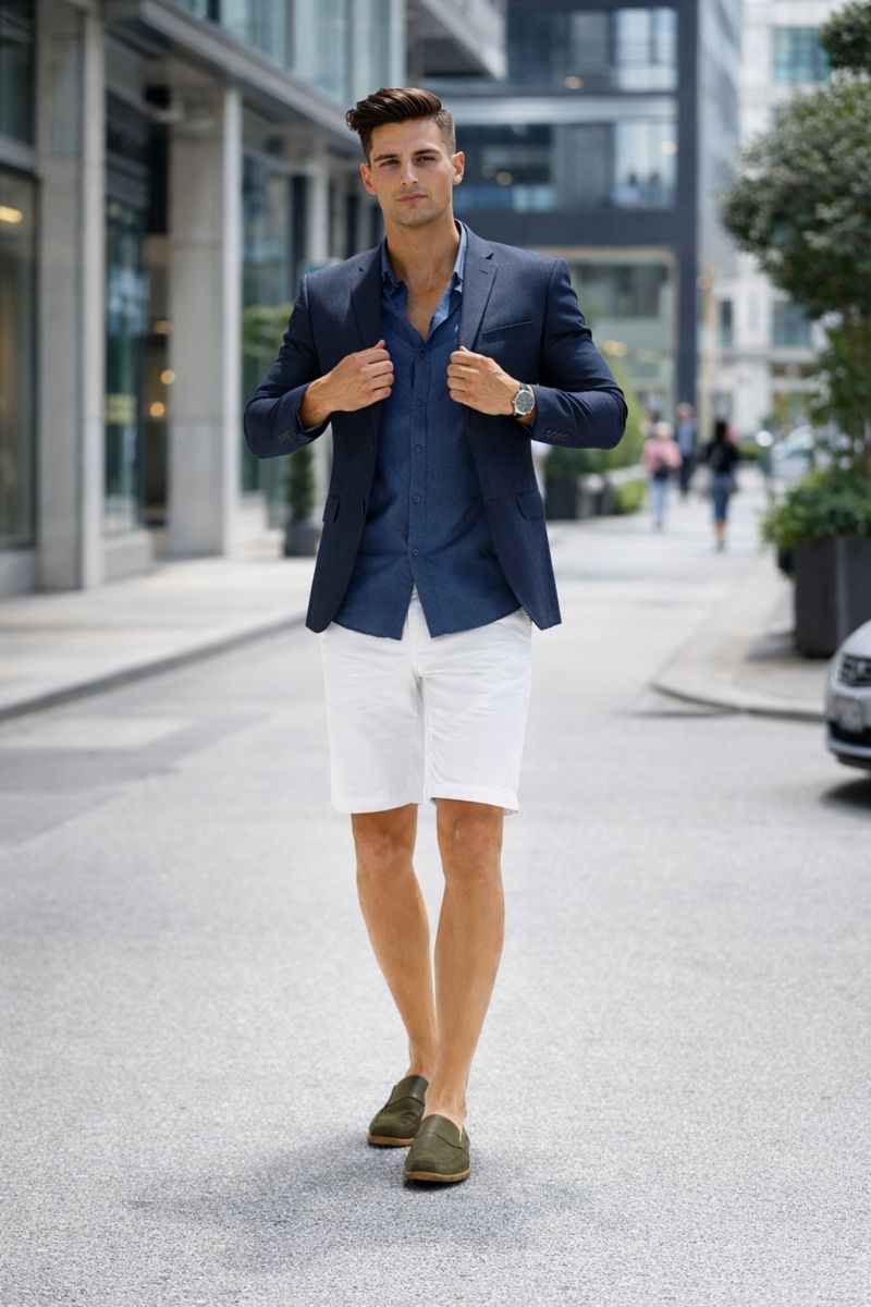 Men Blazer With Shorts - Summer Blazer with shorts