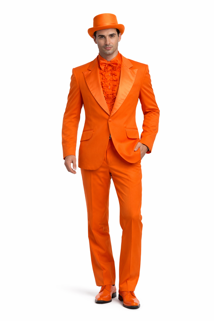 Blue and Orange Tuxedo