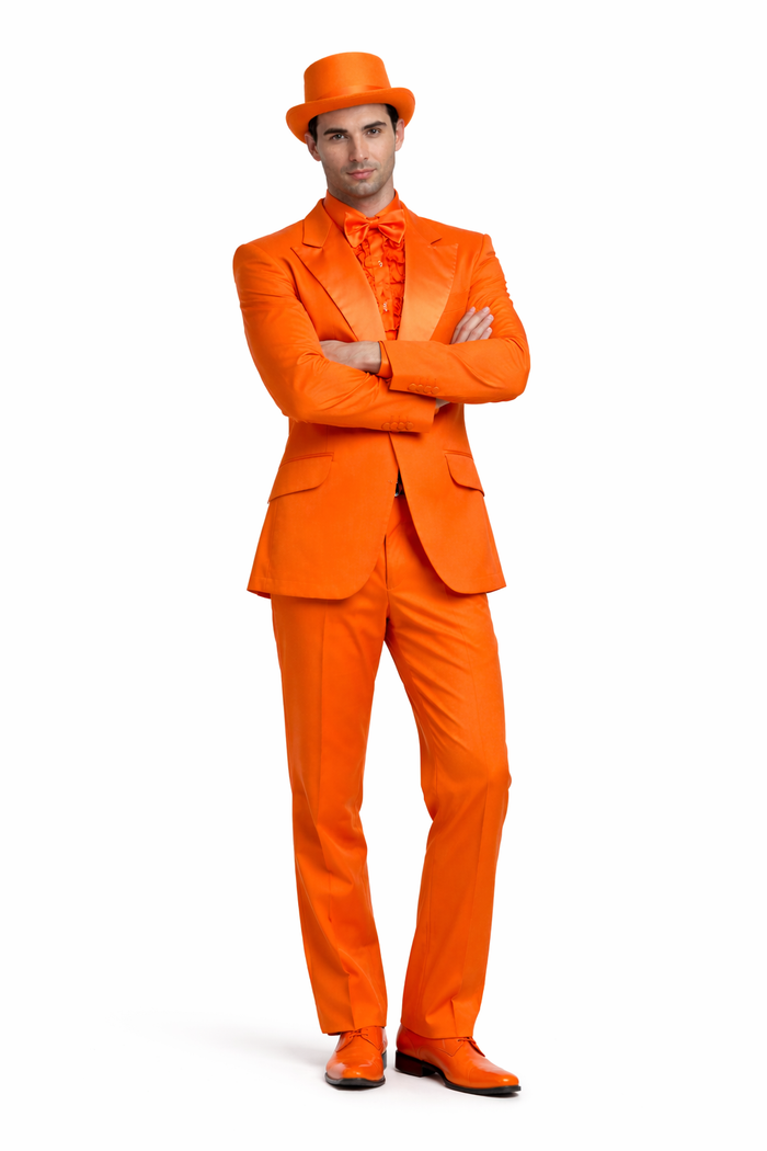 Blue and Orange Tuxedo