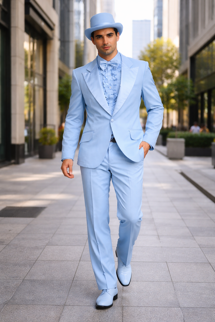 Blue and Orange Tuxedo