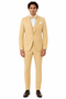 Men Champagne Suit - Light Gold Color Shiny Suit  -  Sateen Suit - Wedding Tuxedo Suit