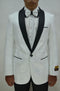 Paisley-300 White/Black - Mens Wholesale Blazers - AlbertoNardoniStore