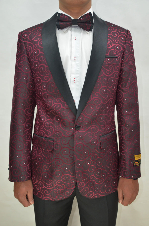 Mens Dark Red Suit - AlbertoNardoniStore