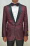 Paisley-300 Burgundy/Black - Mens Wholesale Blazers - AlbertoNardoniStore