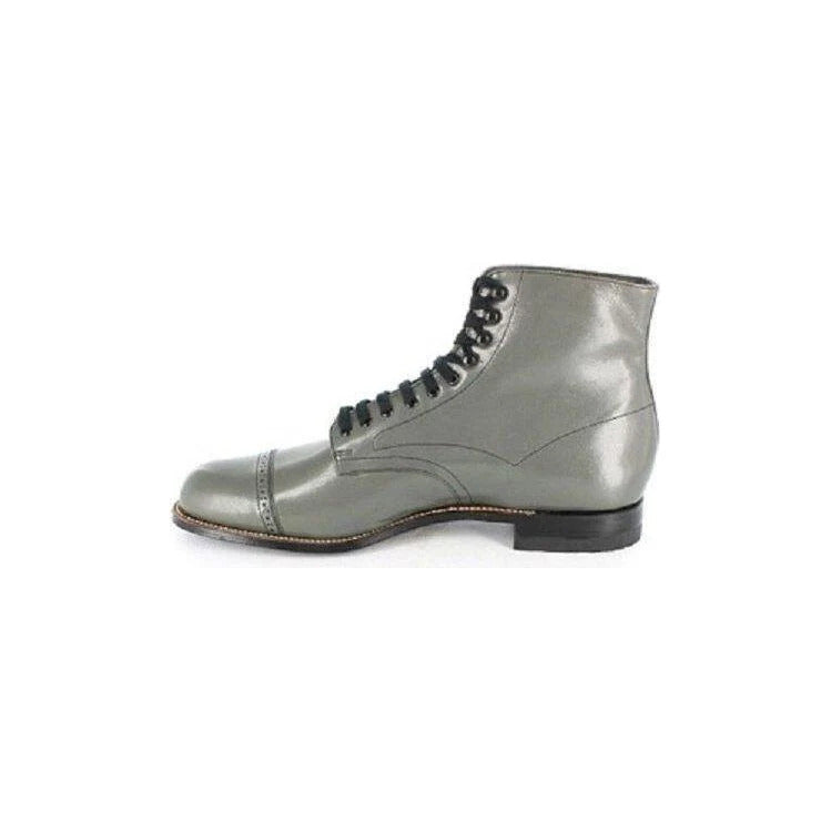 Men Leather Stacy Adams Madison Ankle Boot Biscuit High top 00015-10 Gray