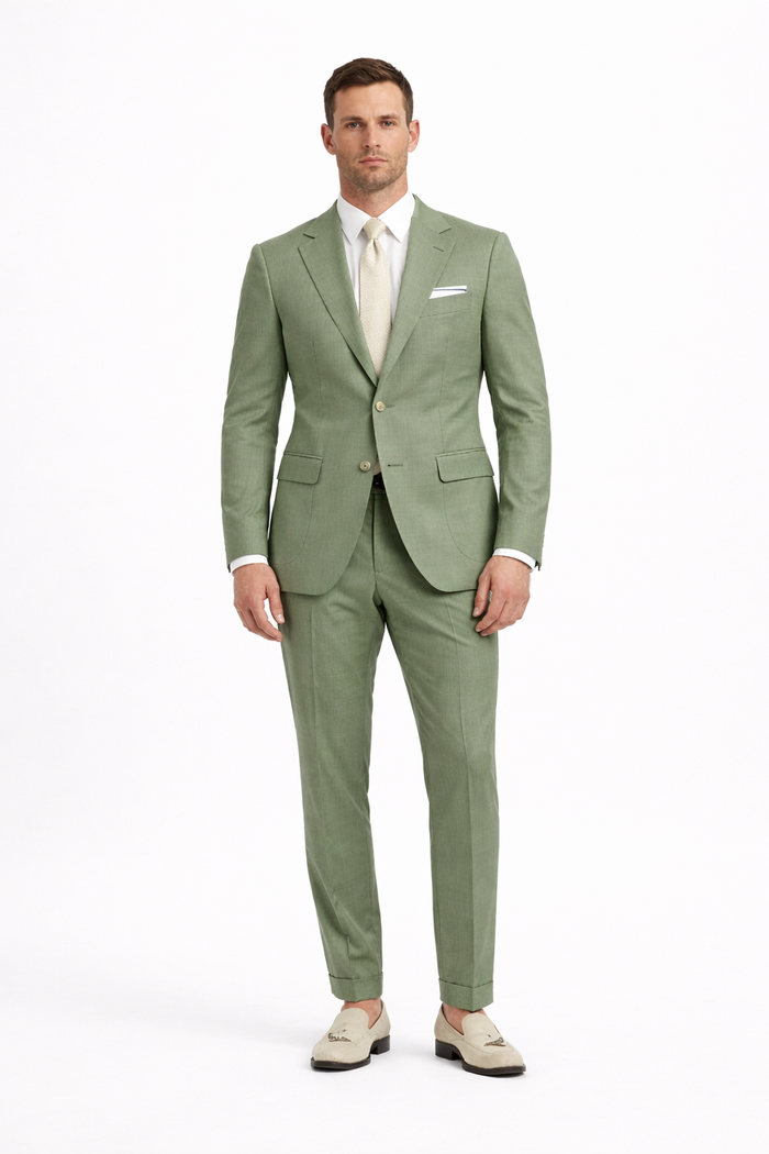 Men Light Green Suit