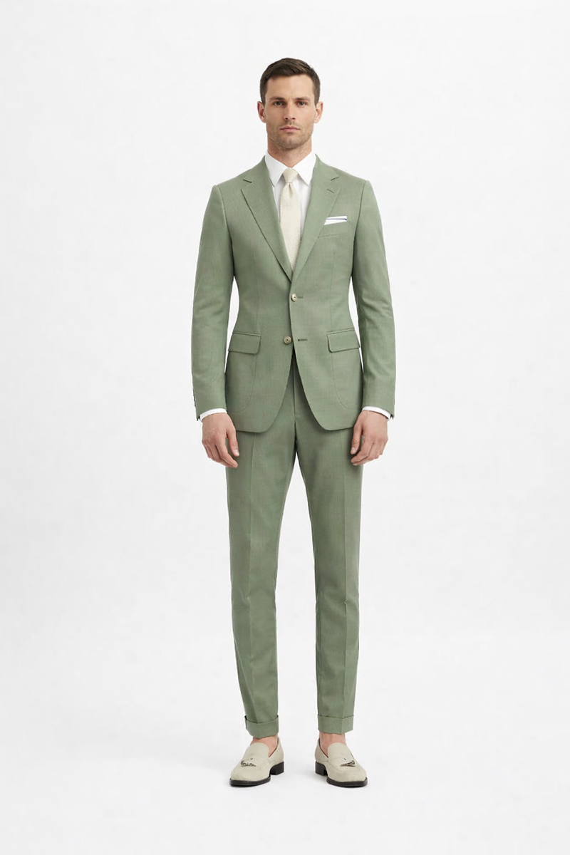 Men Light Green Suit