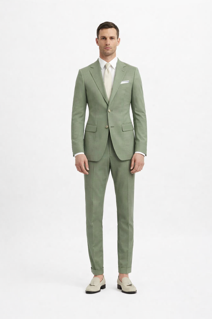 Men Light Green Suit
