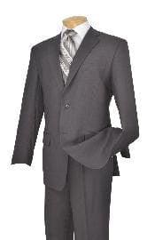 Men's 2 Button Vented Jacket With Pleated Pant Executive Full Cut Suits - AlbertoNardoniStore