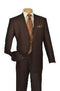 Men's 2 Button Vented Jacket With Pleated Pant Executive Full Cut Suits - AlbertoNardoniStore