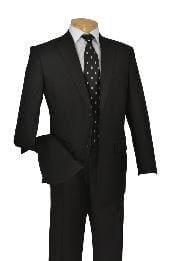 Men's 2 Button Vented Jacket With Pleated Pant Executive Full Cut Suits - AlbertoNardoniStore