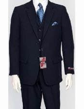 Men's 2 Button Vented Jacket With Pleated Pant Executive Full Cut Suits - AlbertoNardoniStore