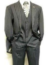 Men's 2 Button Vented Jacket With Pleated Pant Executive Full Cut Suits - AlbertoNardoniStore