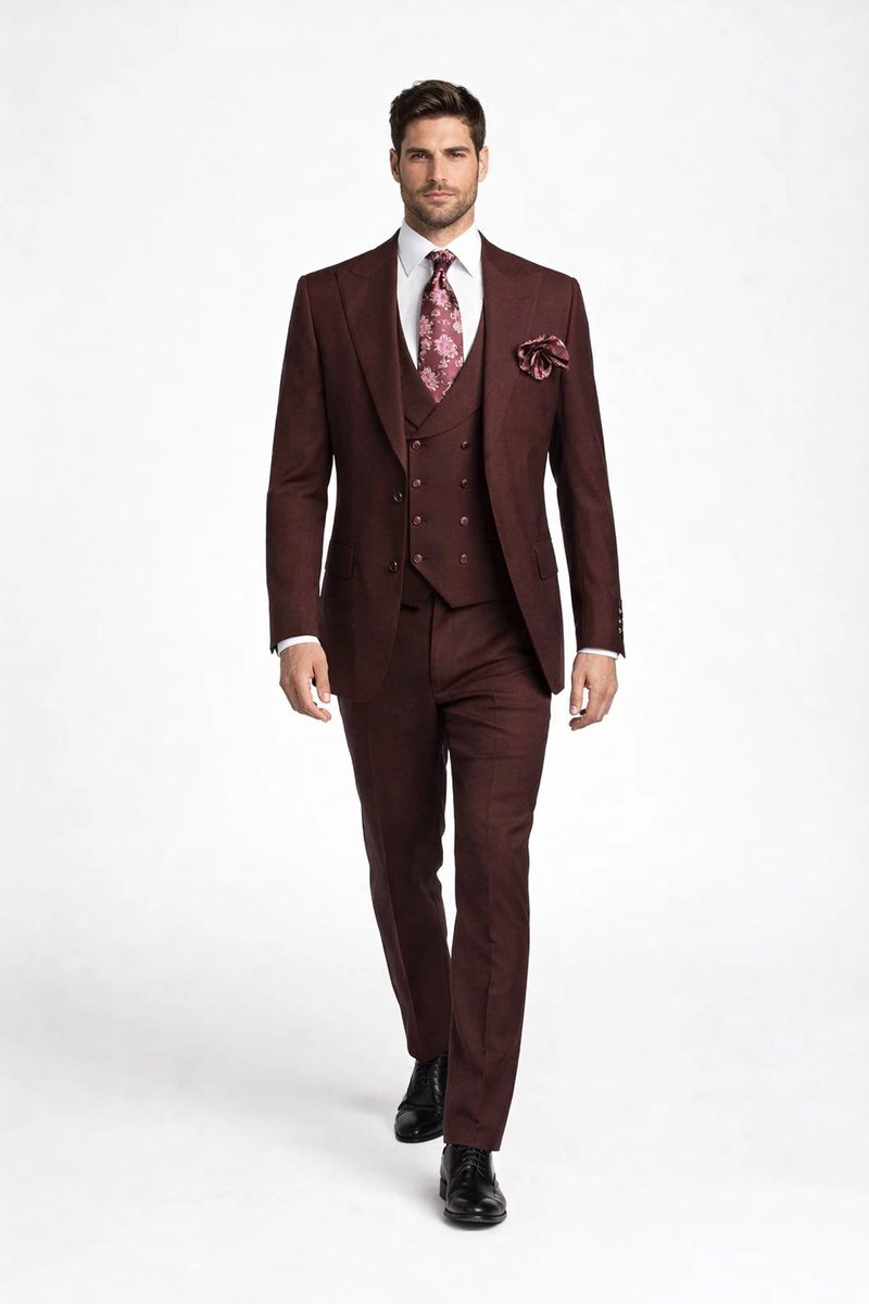Rossiman Men's Formal Dress Suit â€“ Elegant Tailored Suit
