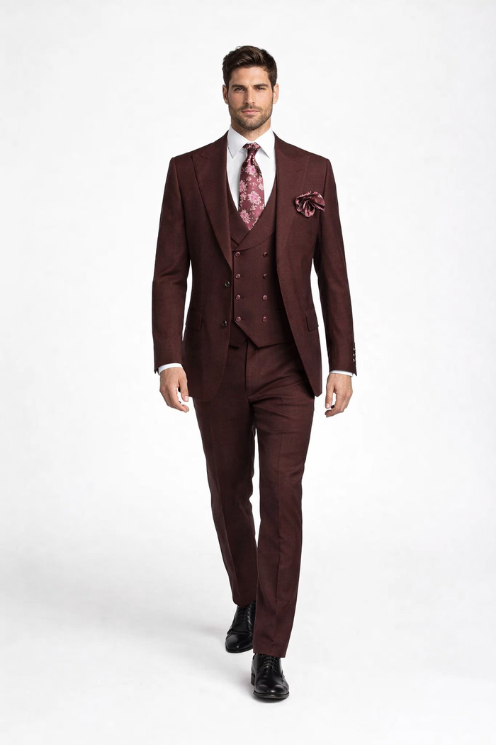 Rossiman Men's Formal Dress Suit â€“ Elegant Tailored Suit